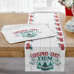 Farmhouse Christmas Table Runner Or Set Of 4 Placemats