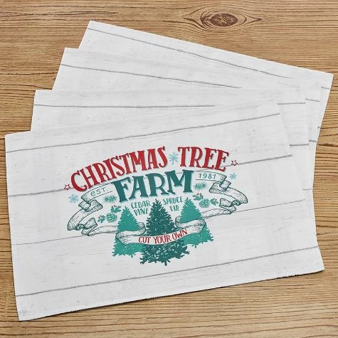 Farmhouse Christmas Table Runner Or Set Of 4 Placemats - Image 4