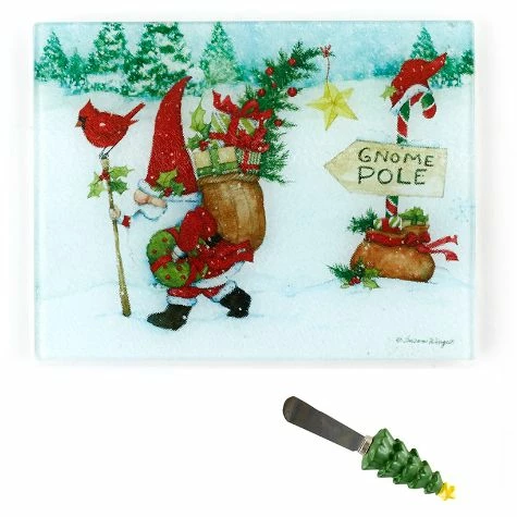 11" Holiday Cutting Board And Spreader Sets - Image 2