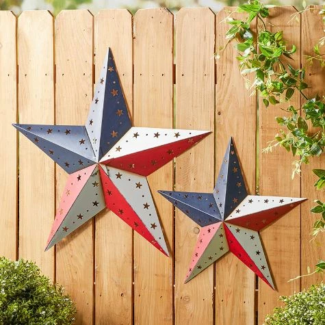 Metal Americana Star Wall Art