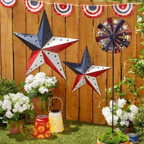 Metal Americana Star Wall Art - Image 2